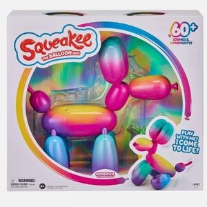 Squeakee The Balloon Dog 11" Interactive Rainbow Toy Rainbowie NEW IN BOX